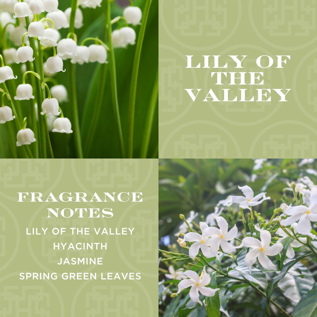 Lily of the Valley 3-wick Hobnail Candle
