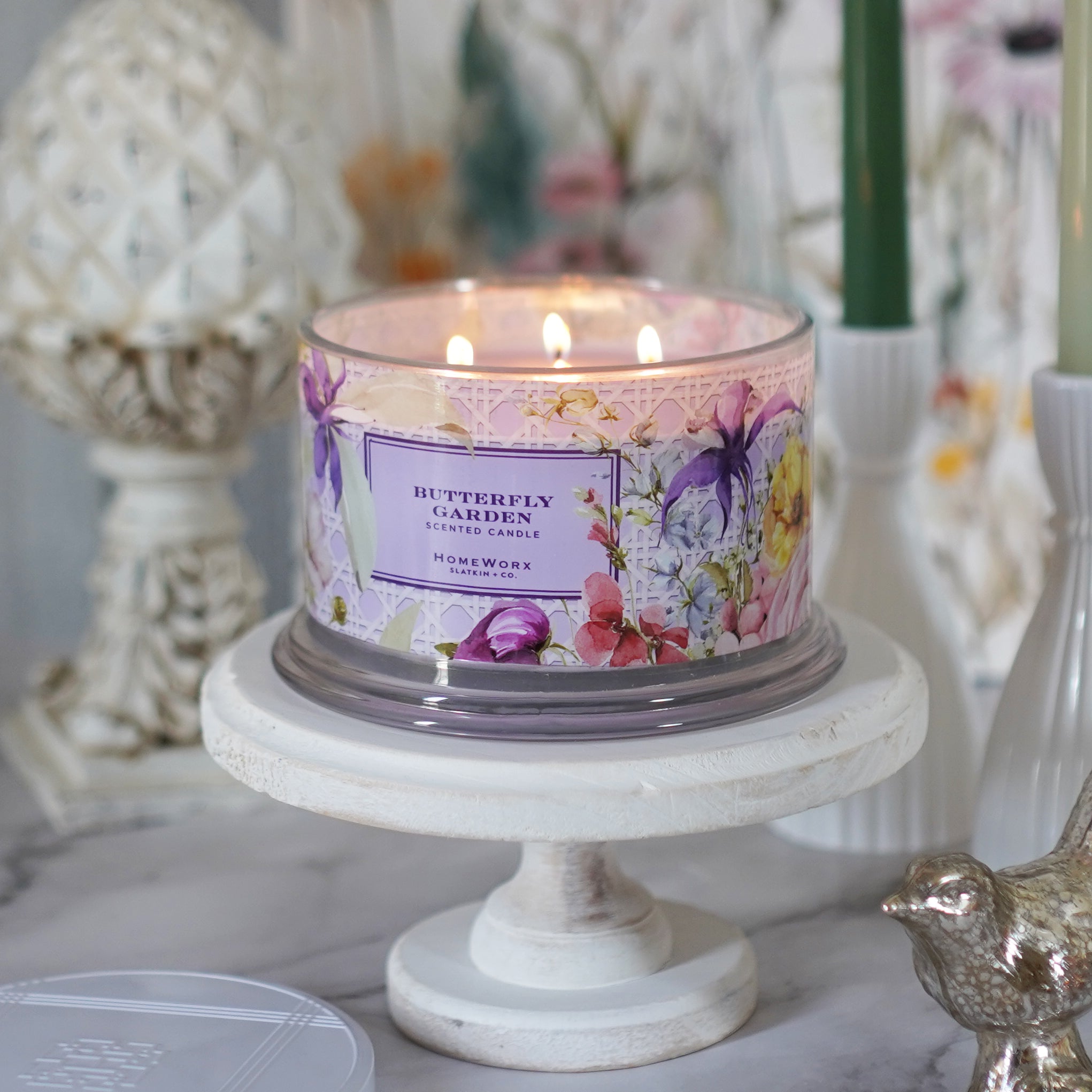 Butterfly Garden 4-wick Candle – Slatkin + Co.
