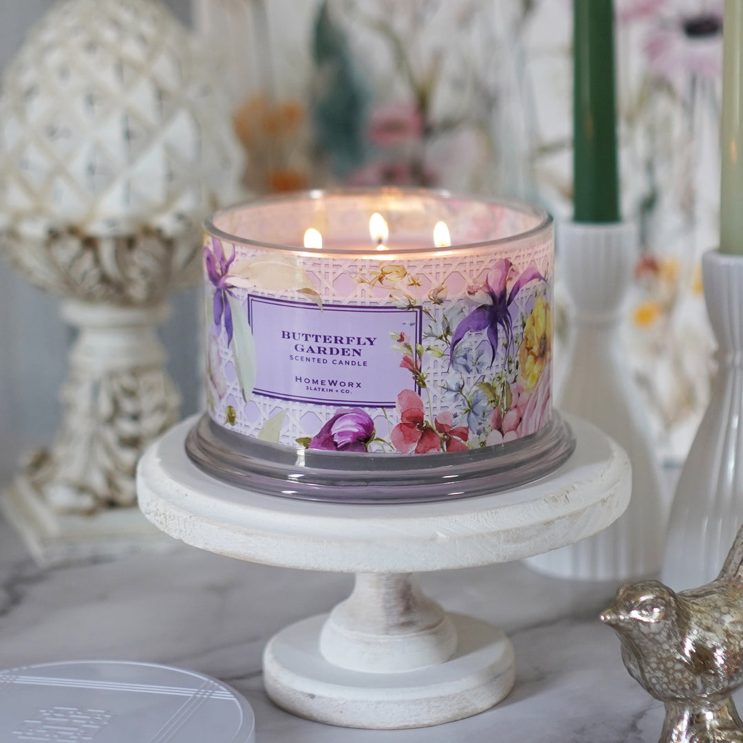 Butterfly Garden Candle