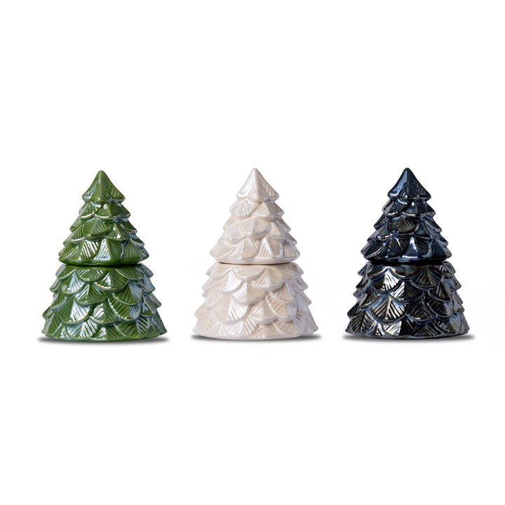 Set of 3 Ceramic Christmas Trees