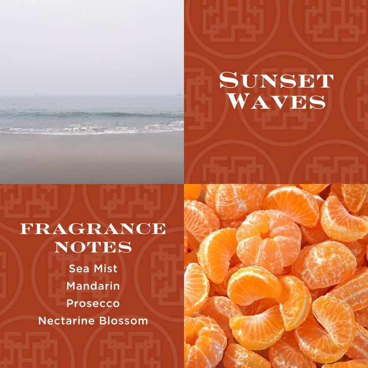 Sunset Waves Hobnail Candle