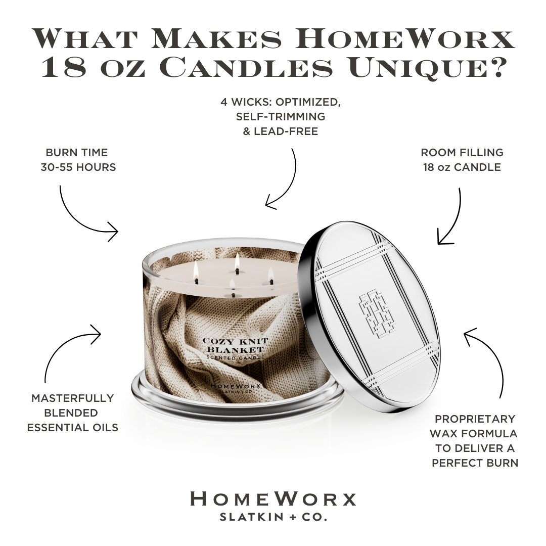 Cozy Knit Blanket Set of 2 4-wick Candles