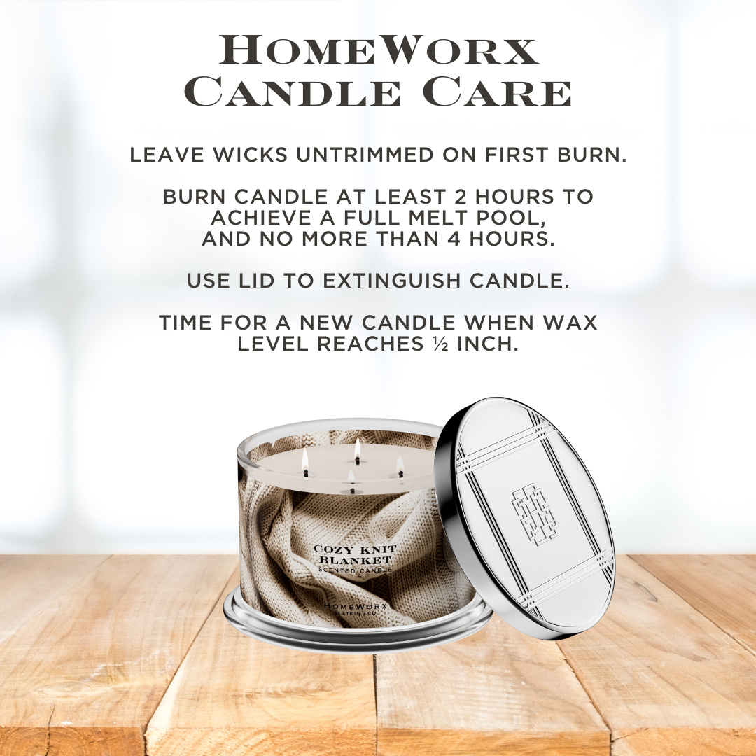 Cozy Knit Blanket Set of 2 4-wick Candles