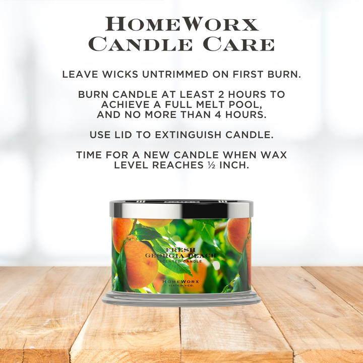 Fresh Georgia Peach 3-wick Candle