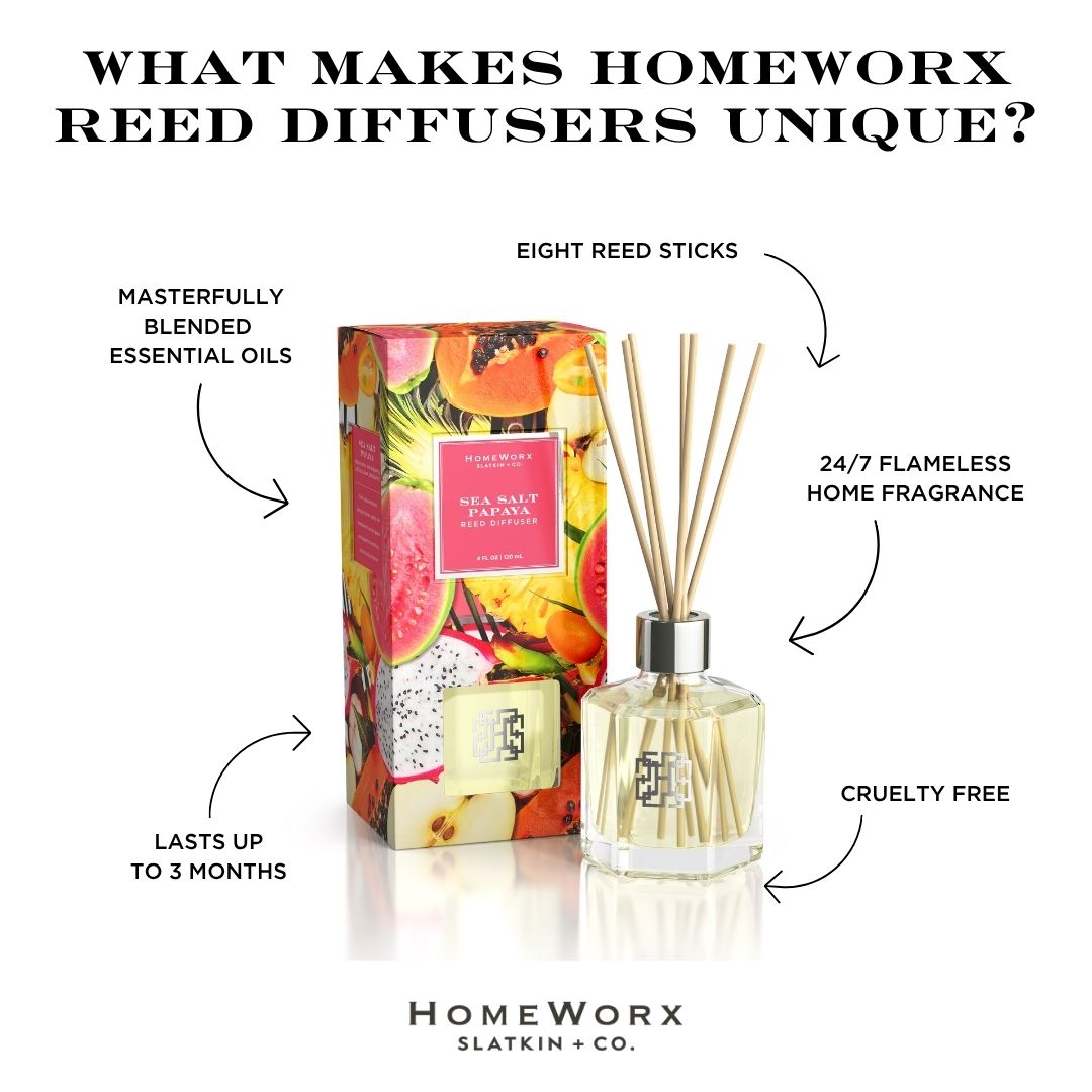 Sea Salt Papaya Reed Stick Diffuser