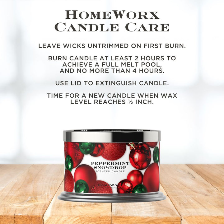 Peppermint Snowdrop 4-Wick Candle