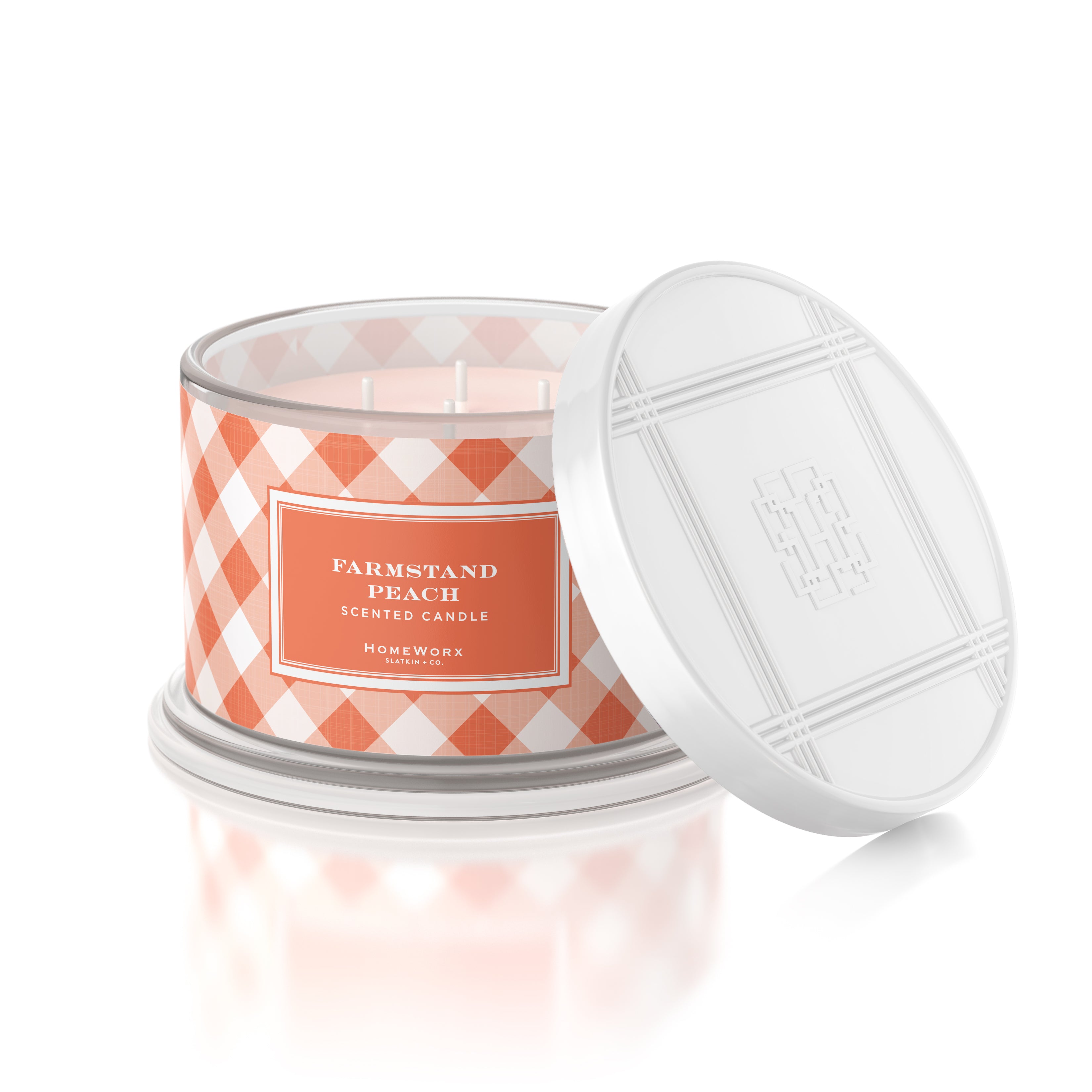 Farmstand Peach 4-wick Candle – Slatkin + Co.