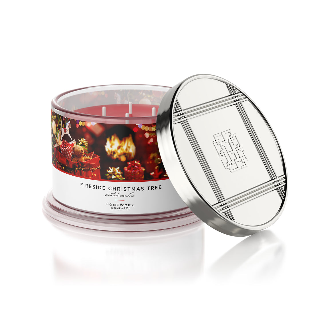 Fireside Christmas Tree Candle