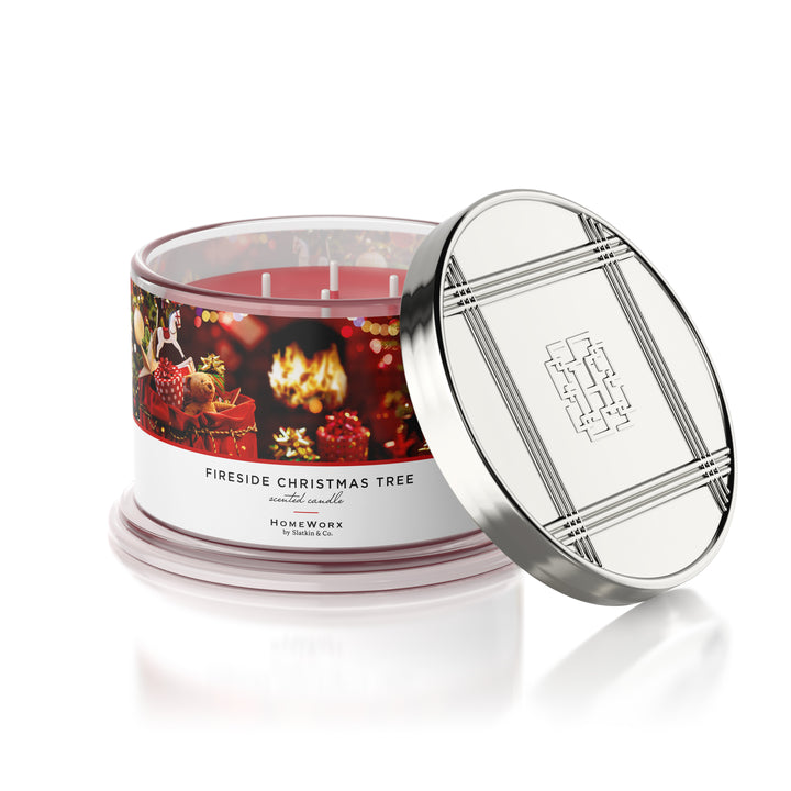 Fireside Christmas Tree Candle