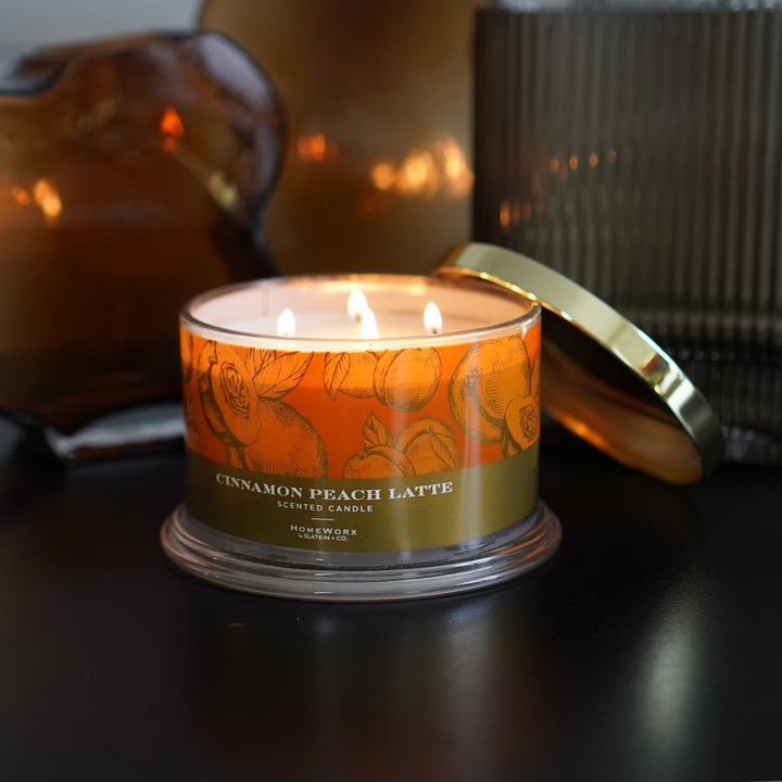 Cinnamon Peach Latte Candle