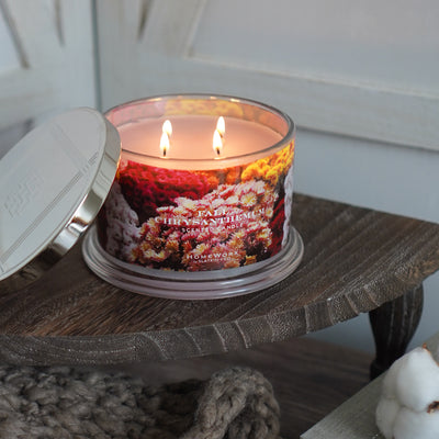 Fall Chrysanthemum Candle