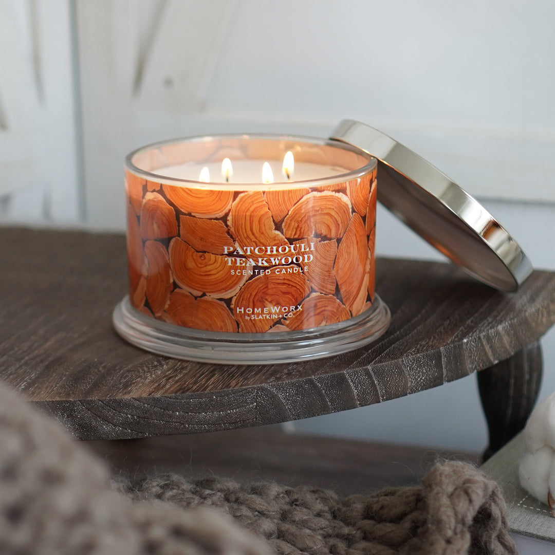 Patchouli Teakwood Candle – Slatkin + Co.