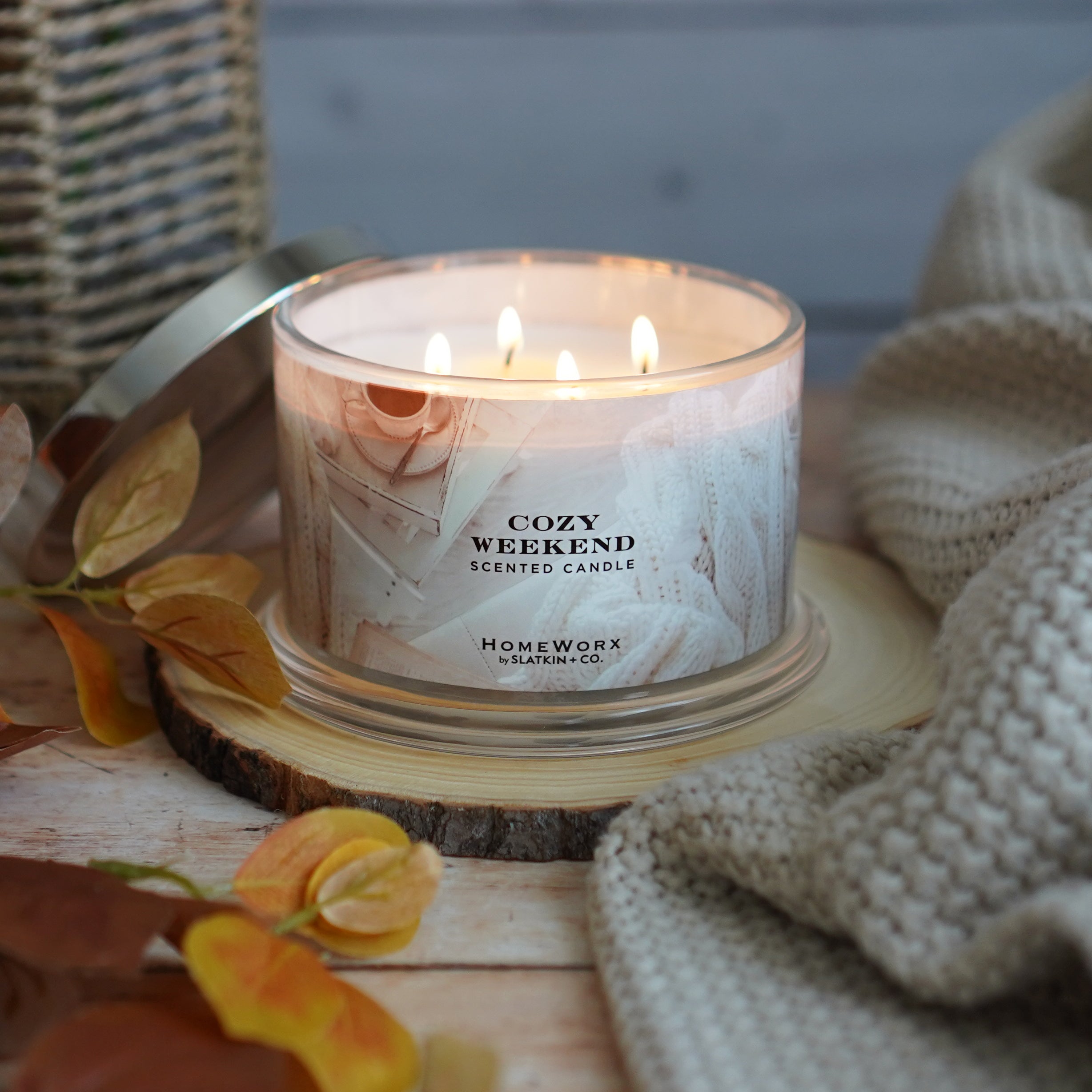 Cozy Weekend 4-wick Candle – Slatkin + Co.