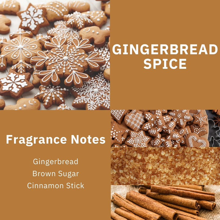 ScentWorx Gingerbread Spice Set of Two 3-Wick Candles