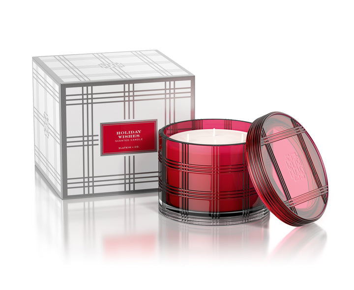 Holiday Wishes 4-wick Specialty Candle with Gift Box