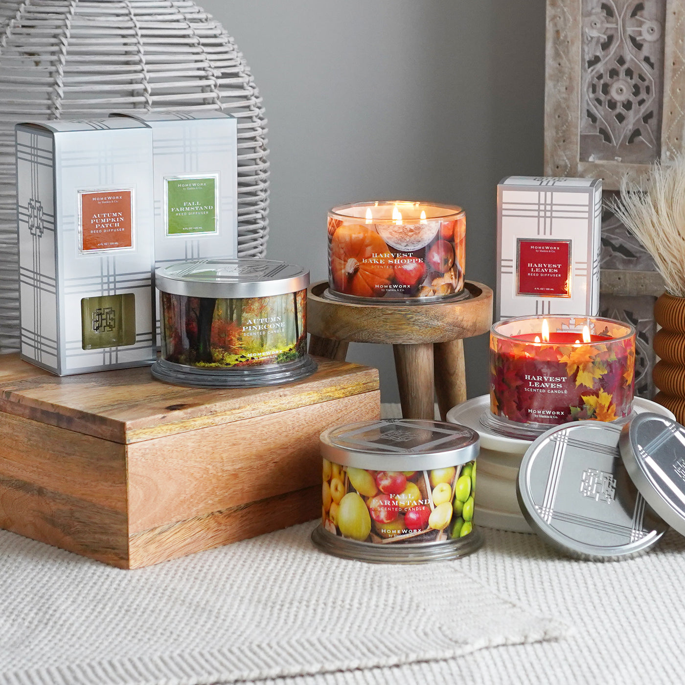 Harvest Leaves Candle