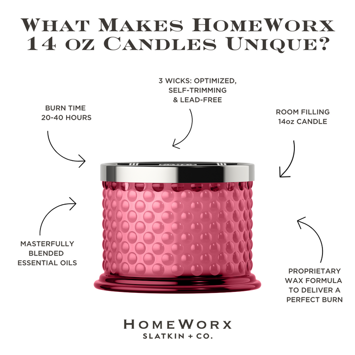 Hibiscus Flower Hobnail Candle