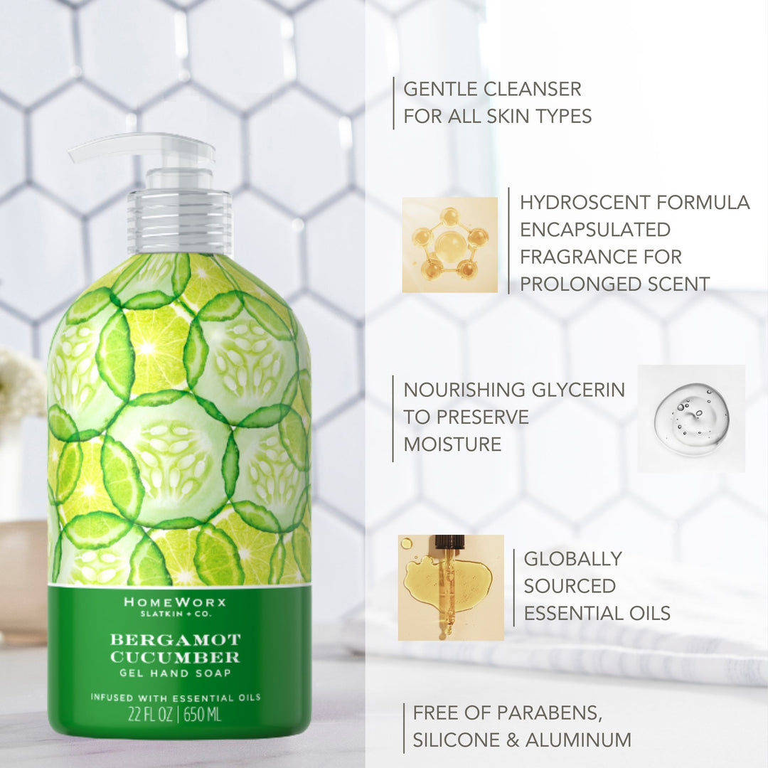 Bergamot Cucumber Gel Hand Soap