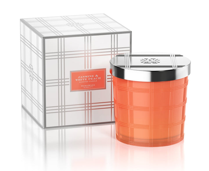 Jasmine & White Peach 50 oz. 4-Wick Luxe Candle