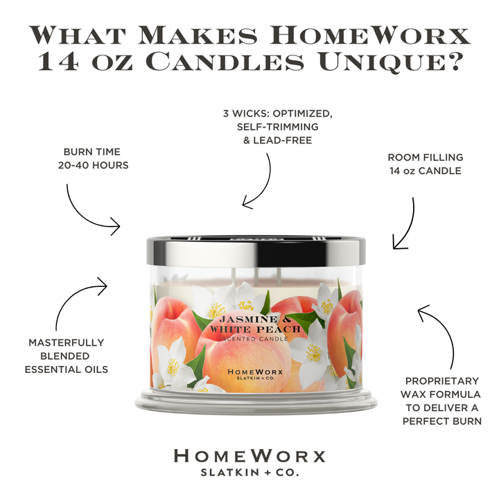 Jasmine & White Peach 3-wick Candle
