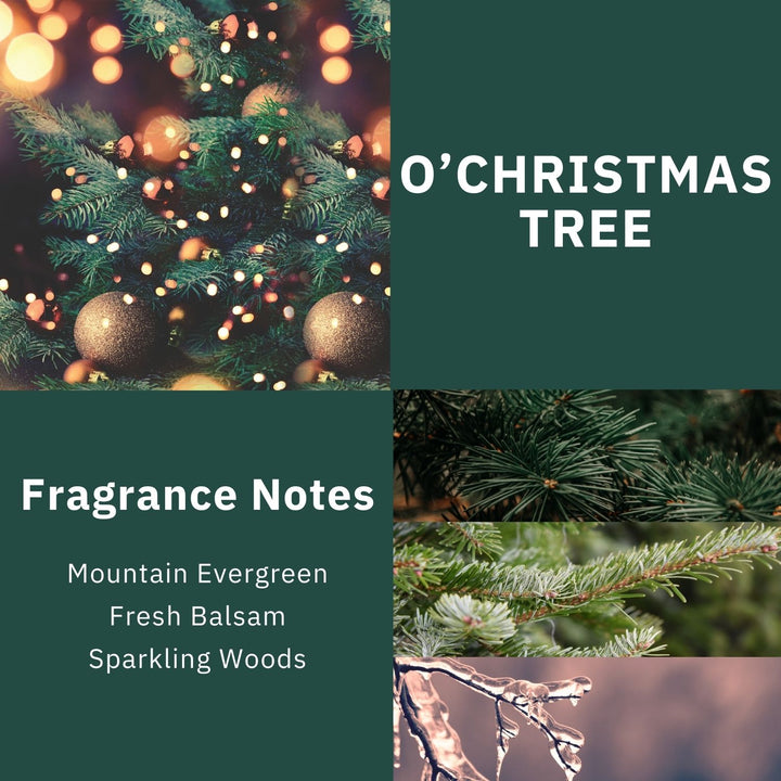 ScentWorx O'Christmas Tree Set of Two 3-Wick Candles