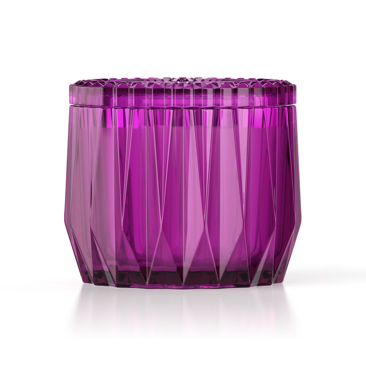 Possessed Plum 3-wick Faceted Glass Candle