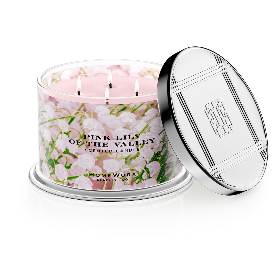 Pink Lily of the Valley Candle
