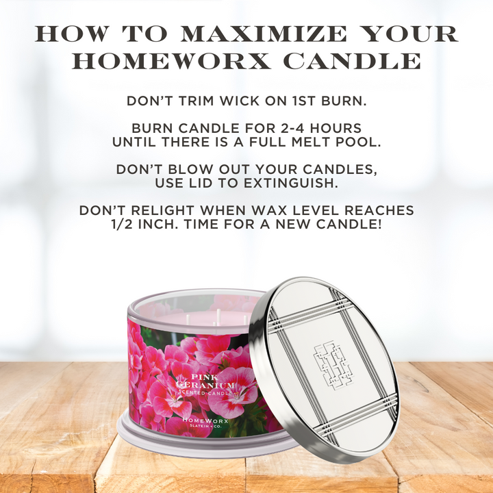 Pink Geranium Candle