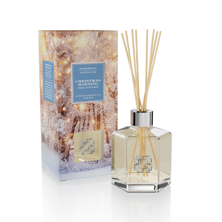 Christmas Morning 4-Wick Candle w/ Reed Stick Diffuser