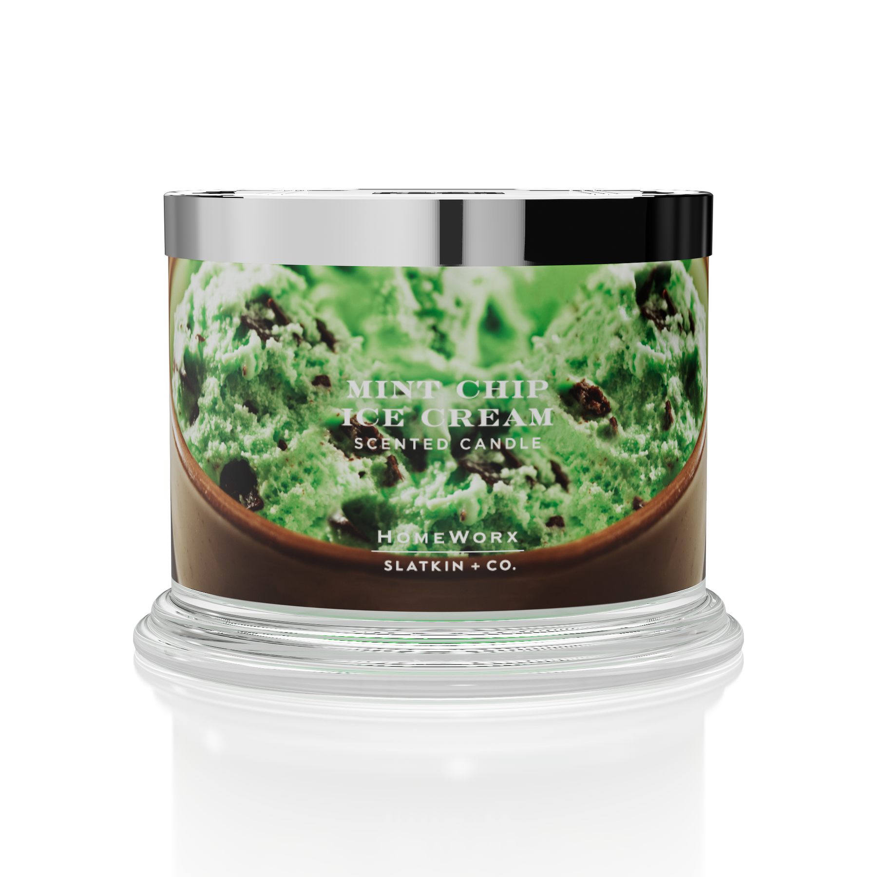 Mint Chip Ice Cream 3-wick Candle – Slatkin + Co.