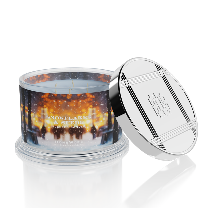 Snowflakes & Suede 4-wick Candle