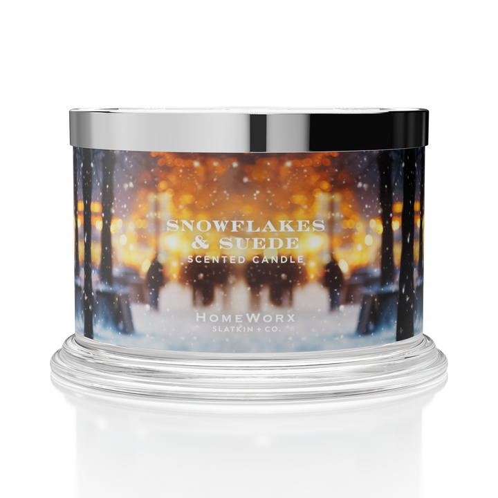 Snowflakes & Suede 4-wick Candle