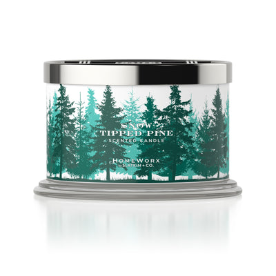 Snow Tipped Pine Candle