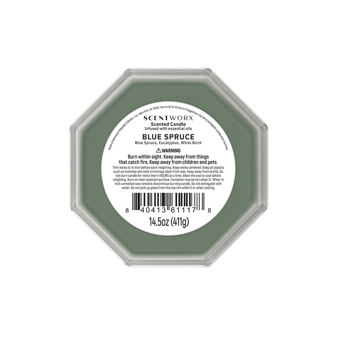 ScentWorx Blue Spruce Set of Two 3-Wick Candles