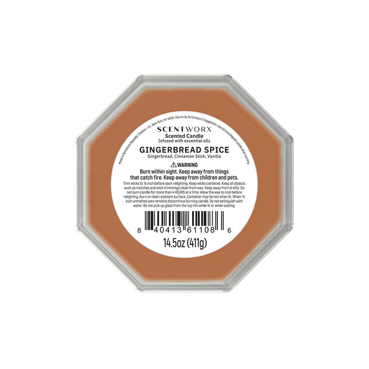 ScentWorx Gingerbread Spice Set of Two 3-Wick Candles