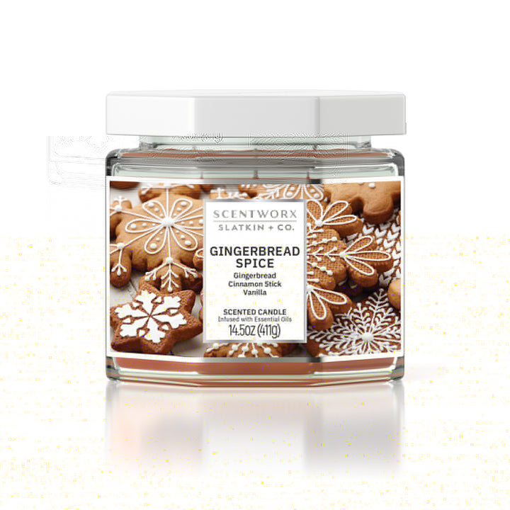 ScentWorx Gingerbread Spice Set of Two 3-Wick Candles