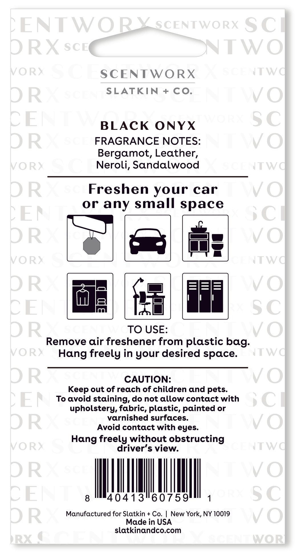 Black Onyx S/3 Auto Air Fresheners