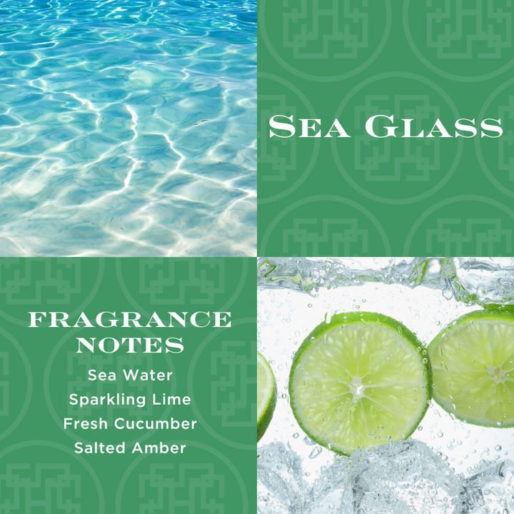 Sea Glass Hobnail Candle