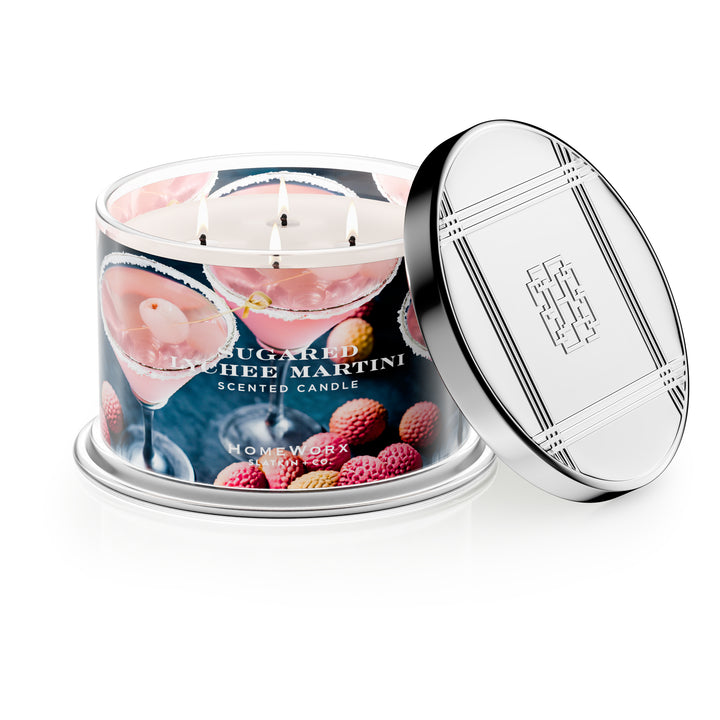 Sugared Lychee Martini Candle