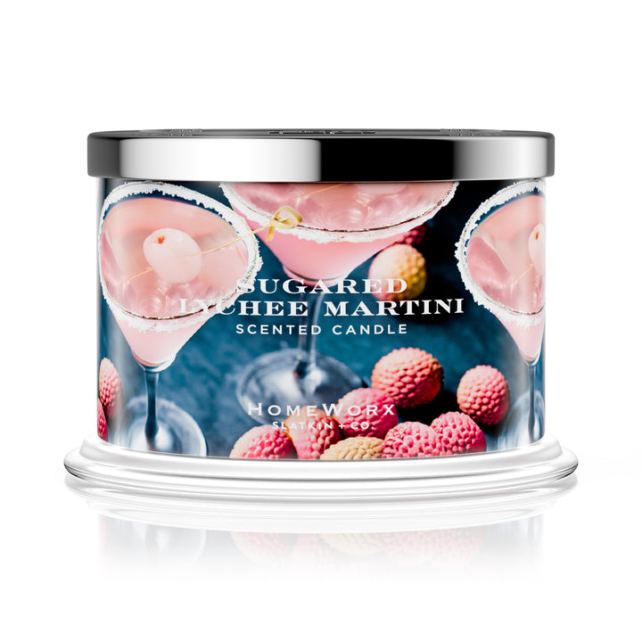 Sugared Lychee Martini Candle