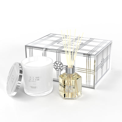 White Birch Reed Diffuser & Candle Gift Set