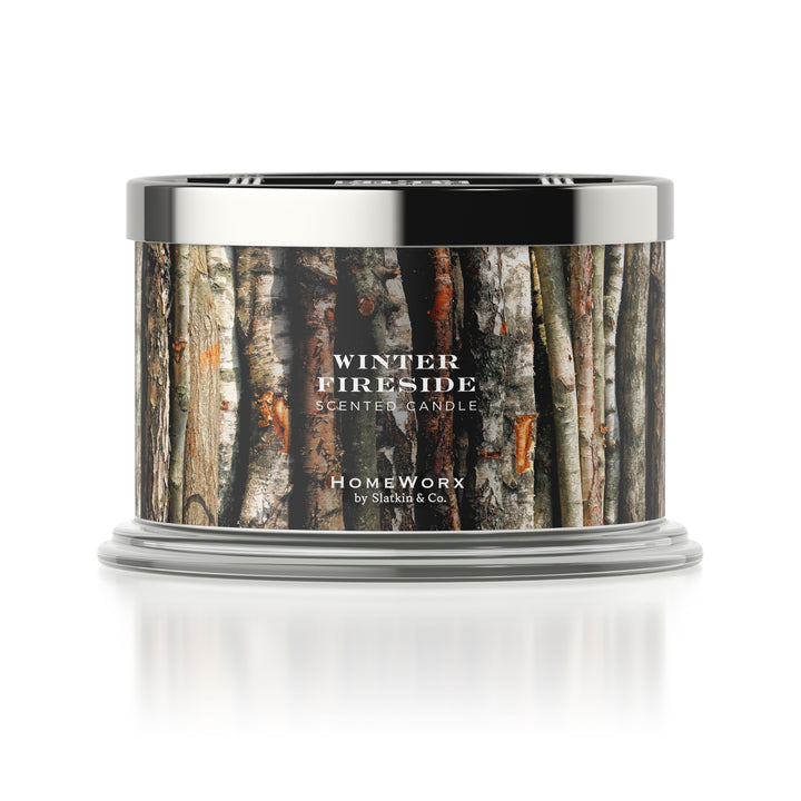 Winter Fireside Candle