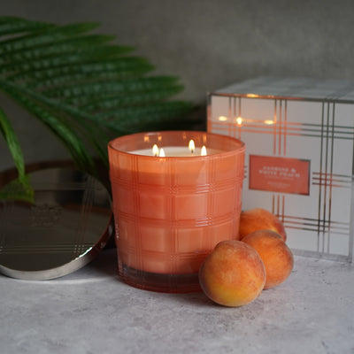Jasmine & White Peach 50 oz. 4-Wick Luxe Candle