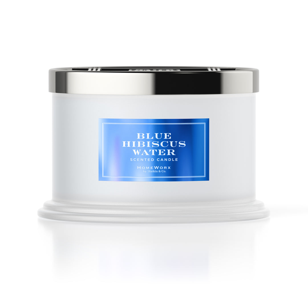 Blue Hibiscus Water Iridescent Candle