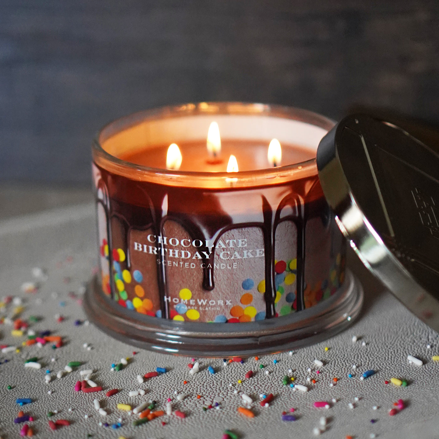 Chocolate Birthday Cake Candle