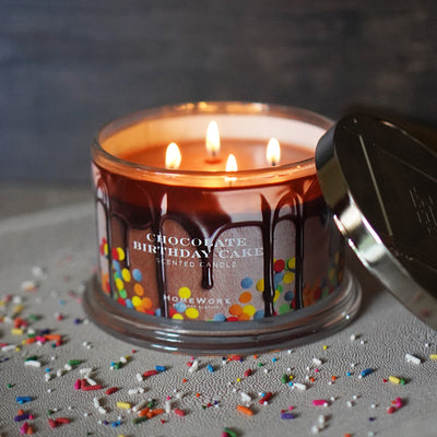 Chocolate Birthday Cake Candle