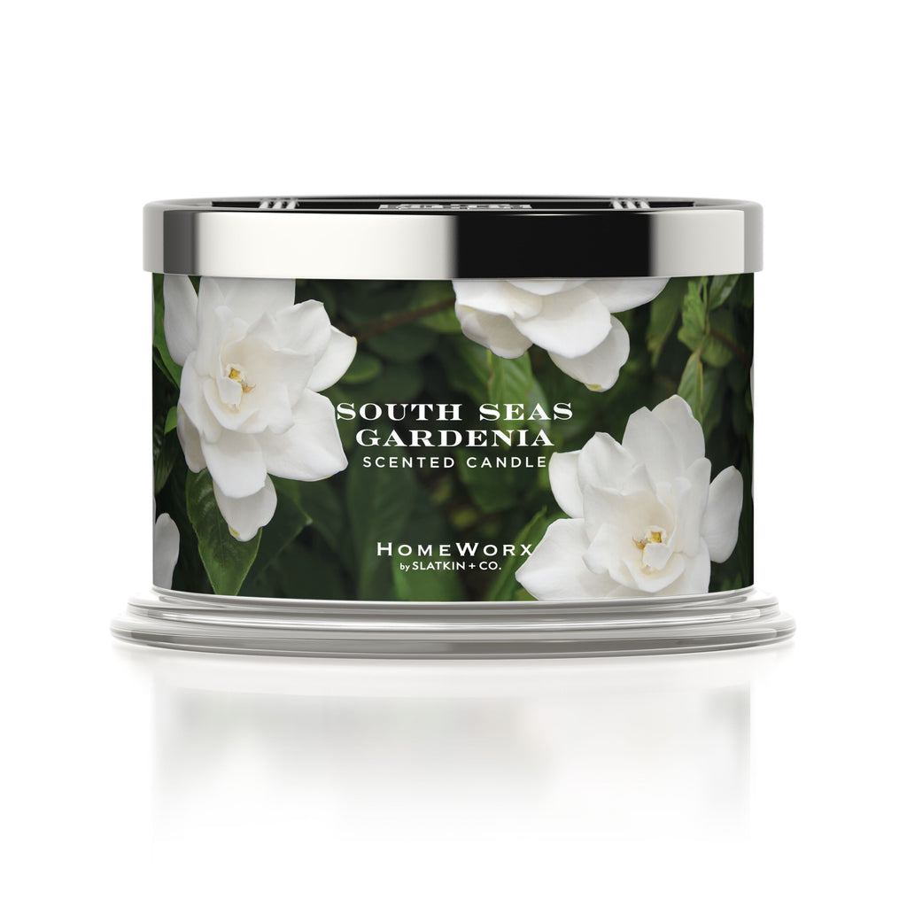 South Seas Gardenia Candle 4-wick Candle – Slatkin + Co.