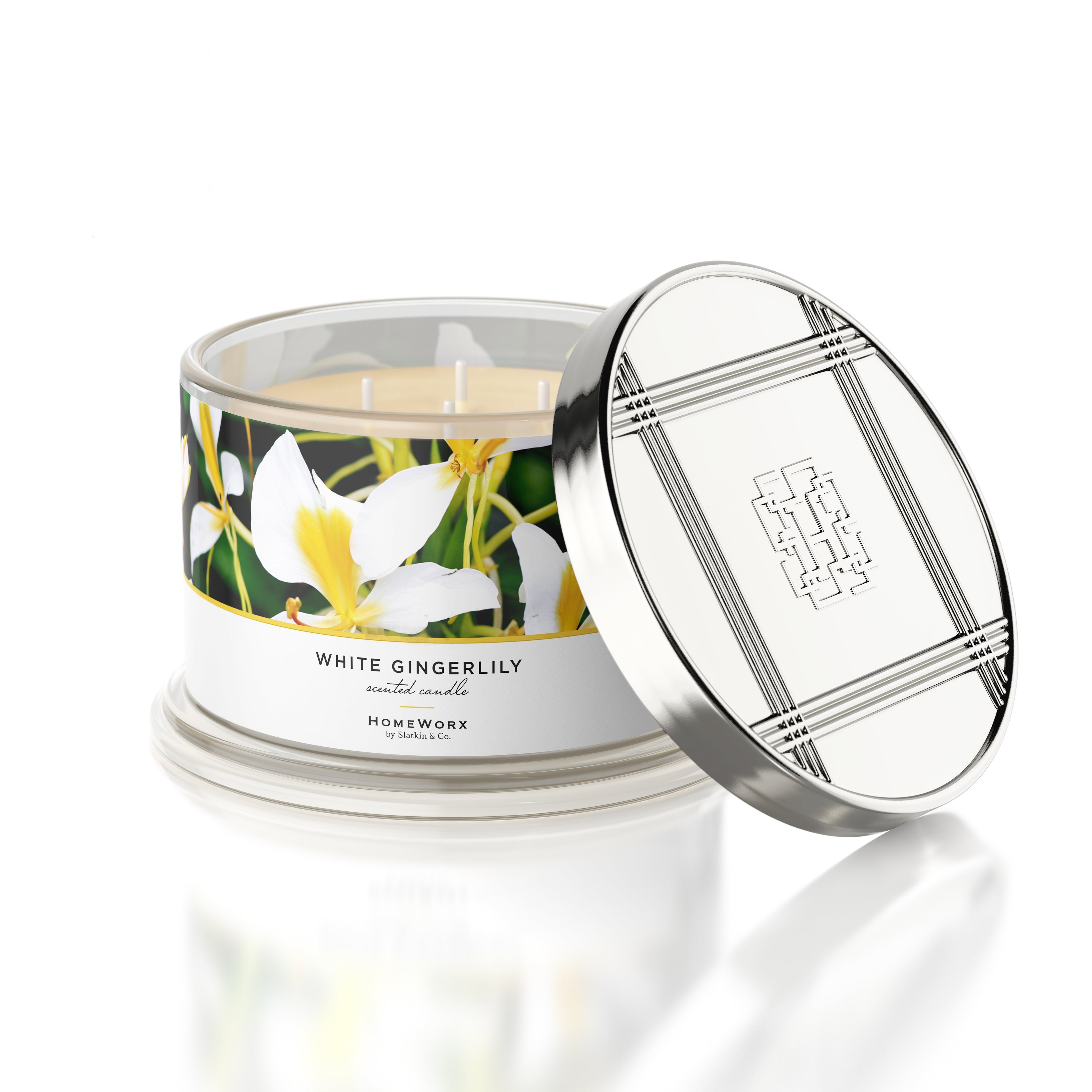 White Gingerlily Candle – Slatkin + Co.