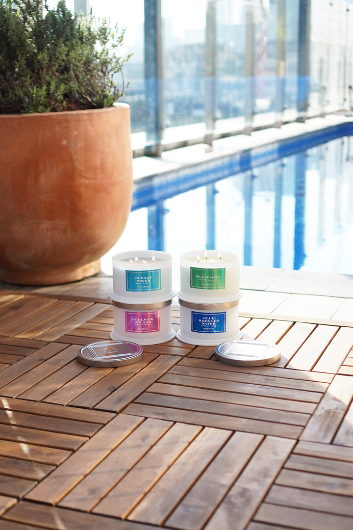 Poolside Splash Iridescent Candle